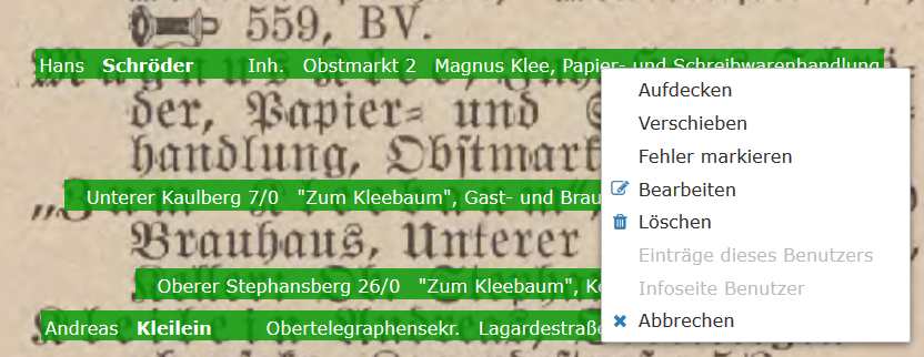 geöffnetes Kontext-Menü